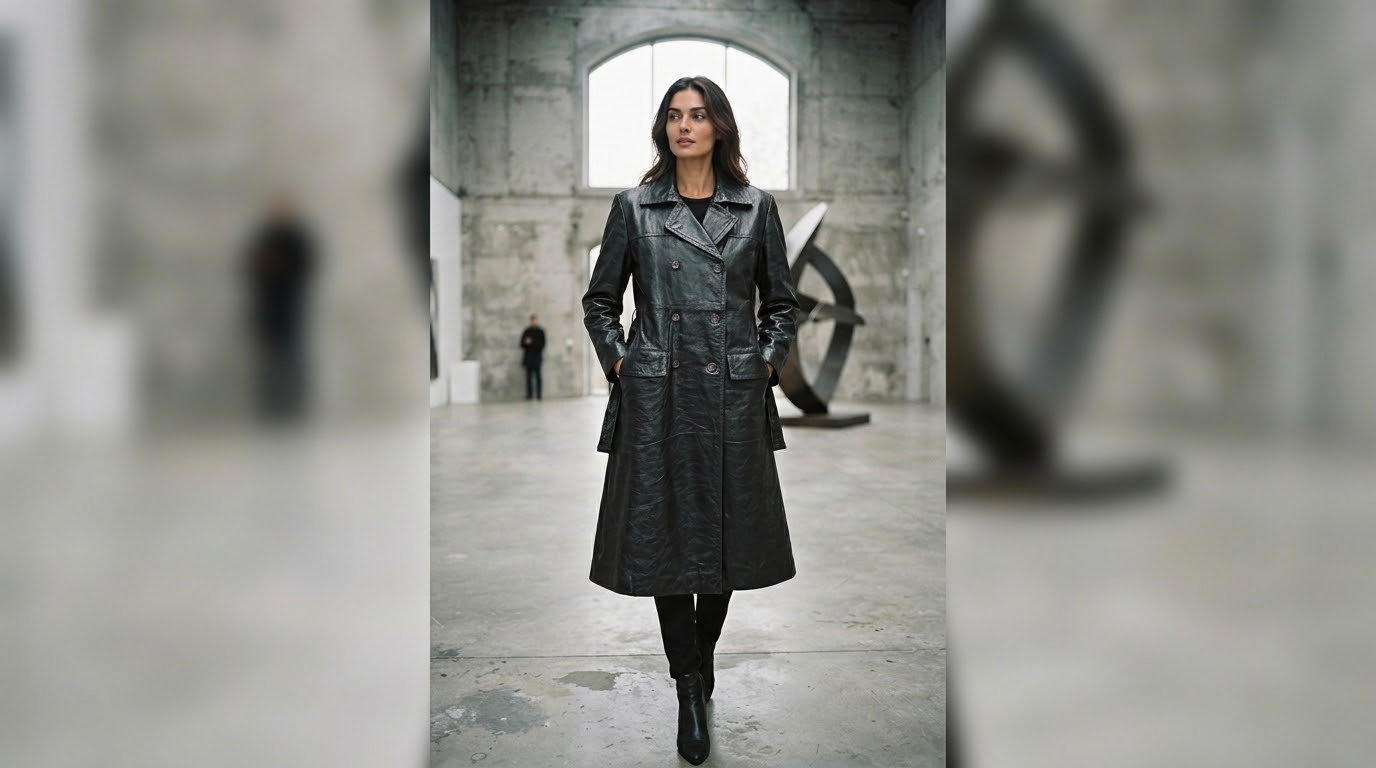 Damenmode aus Leder – Kollektionsmotiv